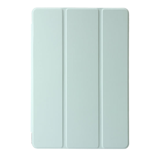 For Lenovo Tab M11 /Xiaoxin Pad 11 2024 Clear Acrylic 3-Fold Leather Tablet Case(Green) - Lenovo by buy2fix | Online Shopping UK | buy2fix
