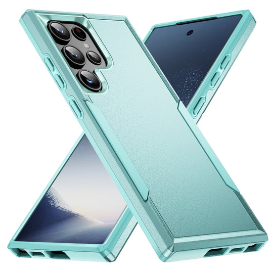 For Samsung Galaxy S24 Ultra 5G Pioneer Armor Heavy Duty PC Hybrid TPU Phone Case(Green)