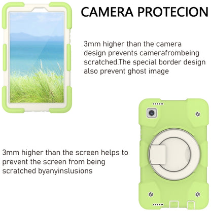 For Samsung Galaxy Tab A9 8.7 2023 Silicone Hybrid PC Tablet Case with Shoulders Strap(Green) - Galaxy Tab A9 by buy2fix | Online Shopping UK | buy2fix