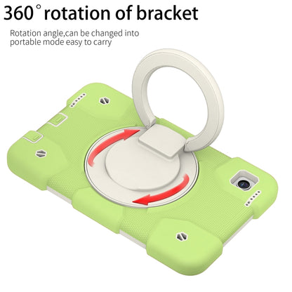 For Samsung Galaxy Tab A9 8.7 2023 Silicone Hybrid PC Tablet Case with Shoulders Strap(Green) - Galaxy Tab A9 by buy2fix | Online Shopping UK | buy2fix