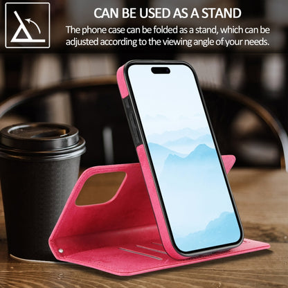 For iPhone 16 Pro Max 2 in 1 Detachable Phone Leather Case(Pink) - iPhone 16 Pro Max Cases by buy2fix | Online Shopping UK | buy2fix
