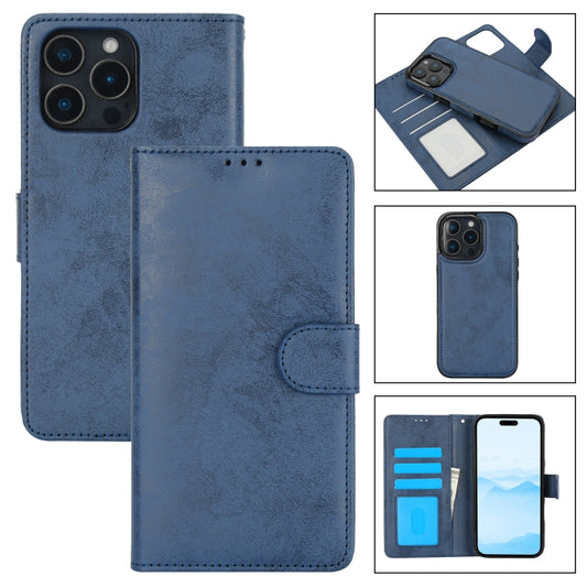 For iPhone 16 Pro Max 2 in 1 Detachable Phone Leather Case(Dark Blue) - iPhone 16 Pro Max Cases by buy2fix | Online Shopping UK | buy2fix
