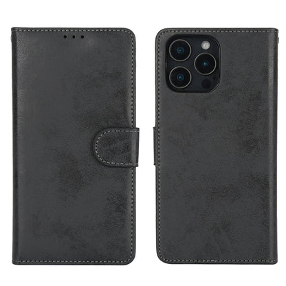 For iPhone 16 Pro Max 2 in 1 Detachable Phone Leather Case(Black) - iPhone 16 Pro Max Cases by buy2fix | Online Shopping UK | buy2fix