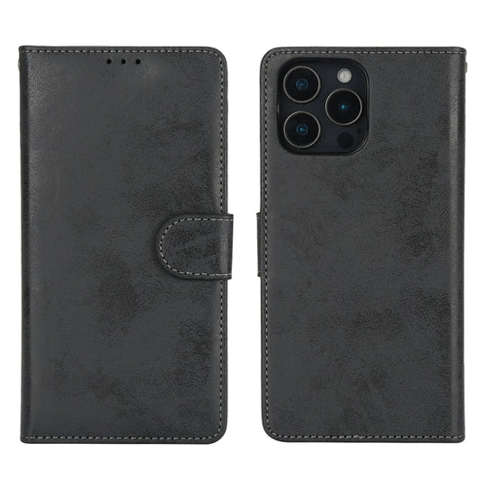For iPhone 16 Pro Max 2 in 1 Detachable Phone Leather Case(Black) - iPhone 16 Pro Max Cases by buy2fix | Online Shopping UK | buy2fix