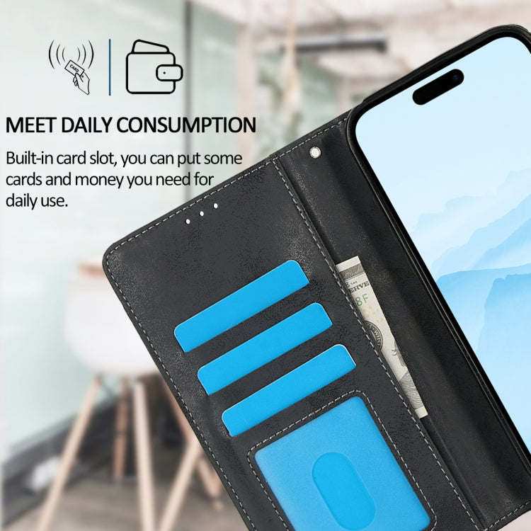 For iPhone 16 Pro Max 2 in 1 Detachable Phone Leather Case(Black) - iPhone 16 Pro Max Cases by buy2fix | Online Shopping UK | buy2fix