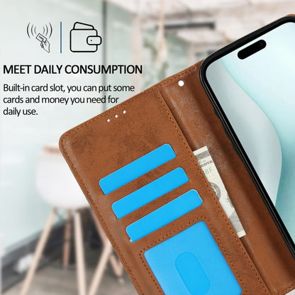 For iPhone 16 Plus 2 in 1 Detachable Phone Leather Case(Brown) - iPhone 16 Plus Cases by buy2fix | Online Shopping UK | buy2fix