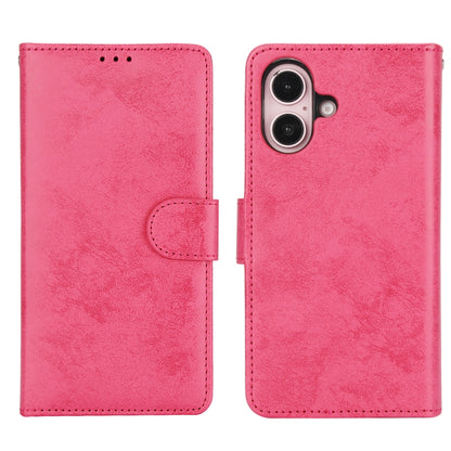 For iPhone 16 2 in 1 Detachable Phone Leather Case(Pink) - iPhone 16 Cases by buy2fix | Online Shopping UK | buy2fix