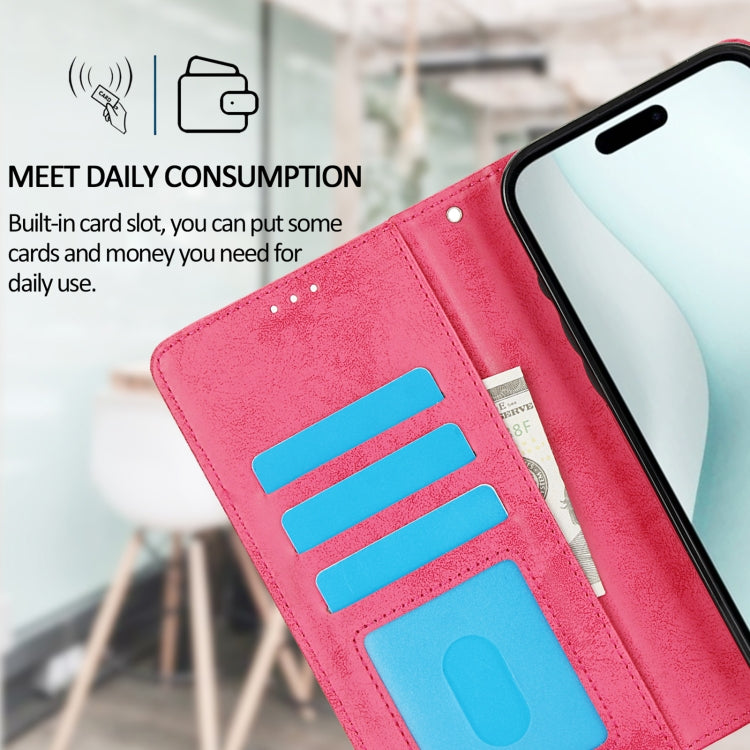 For iPhone 16 2 in 1 Detachable Phone Leather Case(Pink) - iPhone 16 Cases by buy2fix | Online Shopping UK | buy2fix