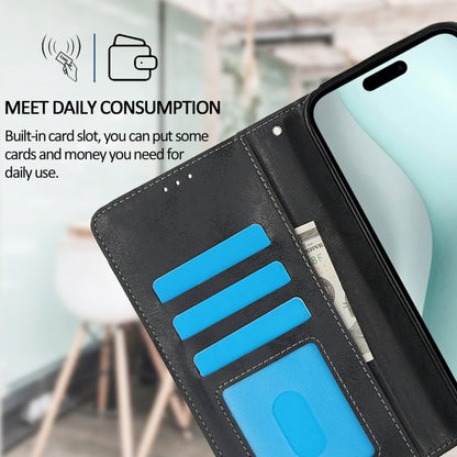 For iPhone 16 2 in 1 Detachable Phone Leather Case(Black) - iPhone 16 Cases by buy2fix | Online Shopping UK | buy2fix