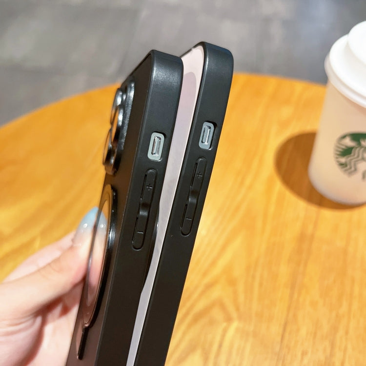 For iPhone 11 Pro Skin Feel Armor Magnetic Holder Phone Case(Black) by buy2fix