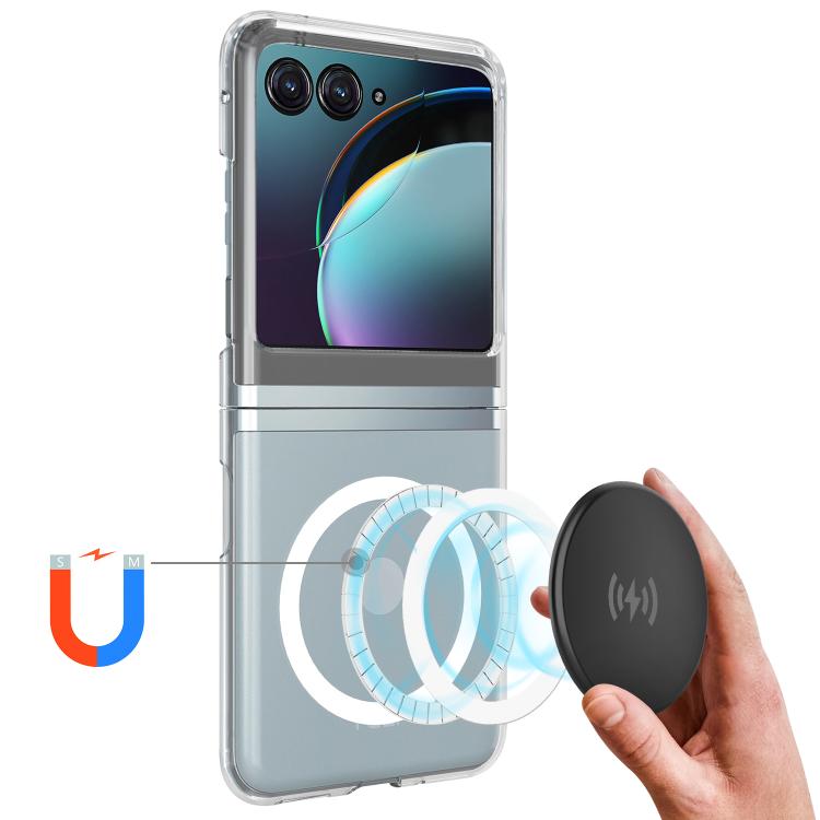 For Motorola Razr 50 / Razr 2024 Scratchproof PC Transparent MagSafe Phone Case - Motorola Cases by buy2fix | Online Shopping UK | buy2fix