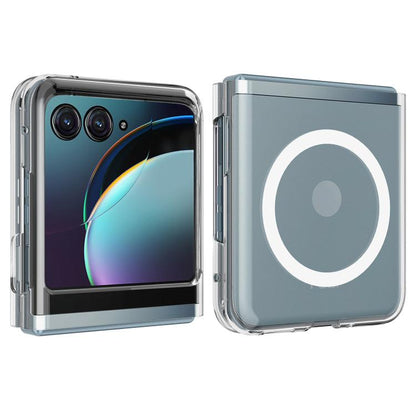 For Motorola Razr 50 / Razr 2024 Scratchproof PC Transparent MagSafe Phone Case - Motorola Cases by buy2fix | Online Shopping UK | buy2fix