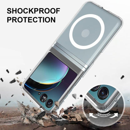 For Motorola Razr 50 / Razr 2024 Scratchproof PC Transparent MagSafe Phone Case - Motorola Cases by buy2fix | Online Shopping UK | buy2fix