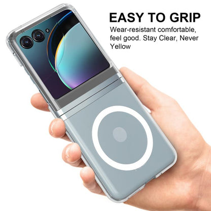 For Motorola Razr 50 / Razr 2024 Scratchproof PC Transparent MagSafe Phone Case - Motorola Cases by buy2fix | Online Shopping UK | buy2fix