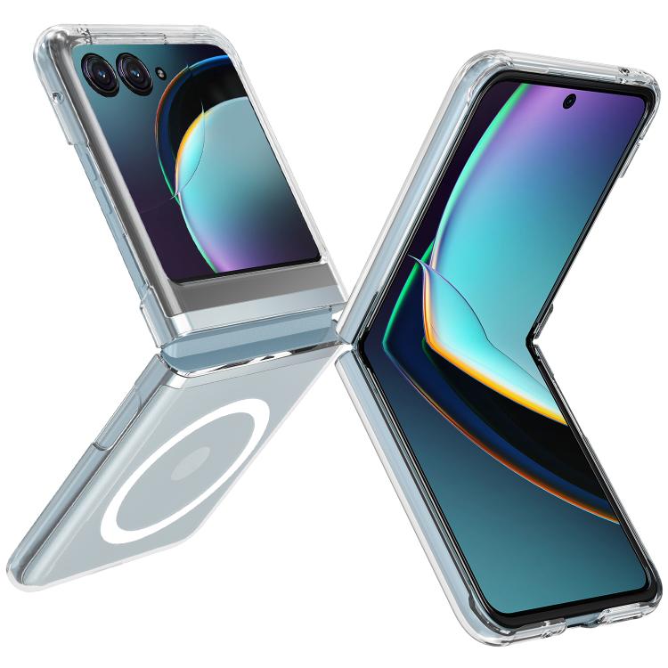 For Motorola Razr 50 / Razr 2024 Scratchproof PC Transparent MagSafe Phone Case - Motorola Cases by buy2fix | Online Shopping UK | buy2fix