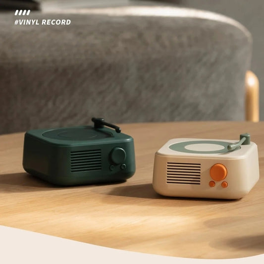 X17 Vintage Phonograph Record Player Wireless Bluetooth Music Speaker(White) - Desktop Speaker by buy2fix | Online Shopping UK | buy2fix
