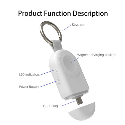For Apple Watch / AirPods Series U16 Portable Magnetic Wireless Charger(White) by buy2fix