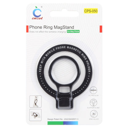 CPS-050 Adhesive MagSafe Magnetic Ring Phone Ring Holder(Black) - Ring Holder by buy2fix | Online Shopping UK | buy2fix