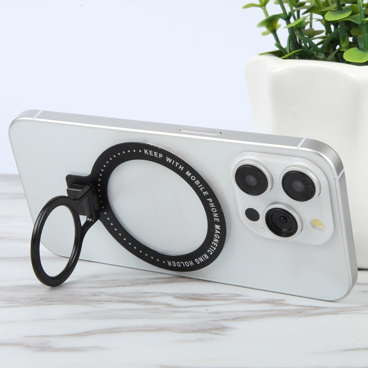 CPS-050 Adhesive MagSafe Magnetic Ring Phone Ring Holder(Black) - Ring Holder by buy2fix | Online Shopping UK | buy2fix
