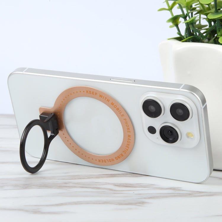 CPS-050 Adhesive MagSafe Magnetic Ring Phone Ring Holder(Rose Gold) - Ring Holder by buy2fix | Online Shopping UK | buy2fix