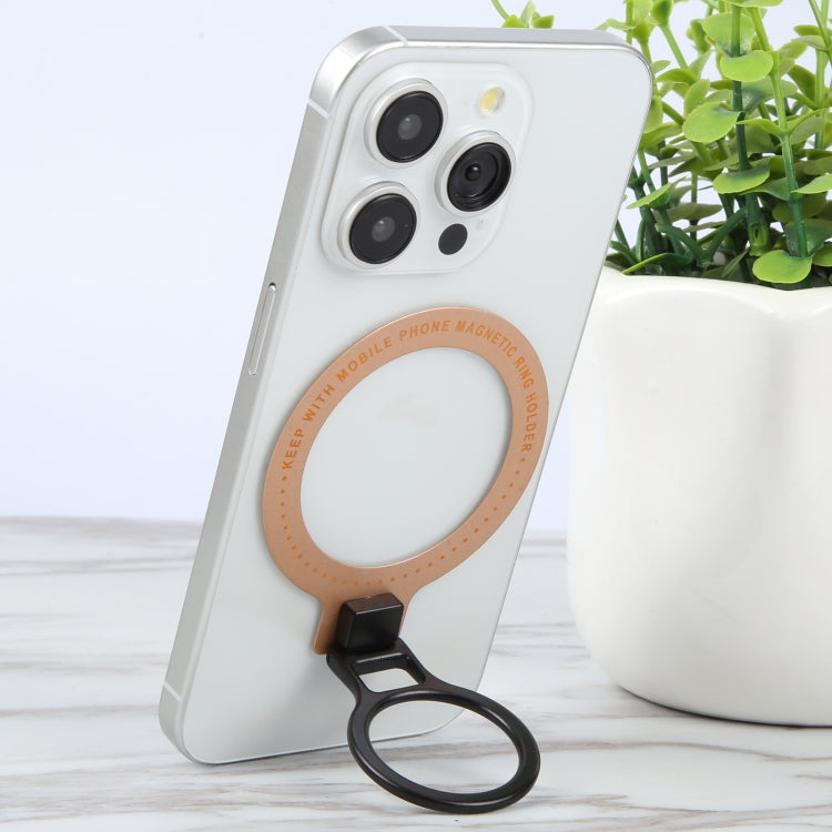 CPS-050 Adhesive MagSafe Magnetic Ring Phone Ring Holder(Rose Gold) - Ring Holder by buy2fix | Online Shopping UK | buy2fix