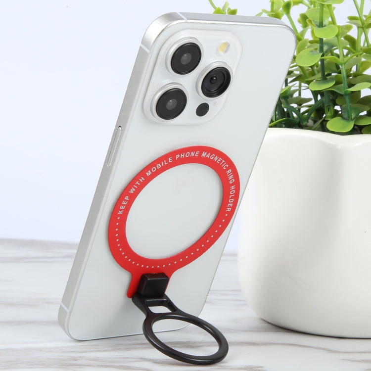 CPS-050 Adhesive MagSafe Magnetic Ring Phone Ring Holder(Red) - Ring Holder by buy2fix | Online Shopping UK | buy2fix