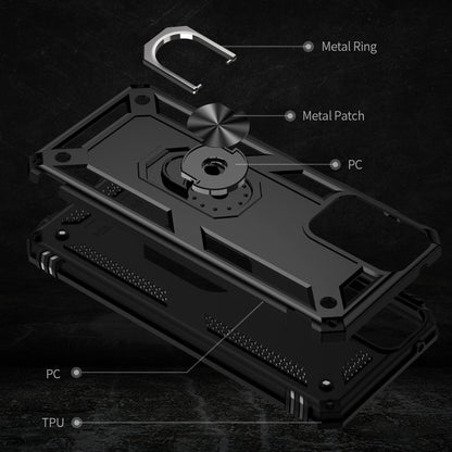 For Motorola Moto G Play 5G 2024 Shockproof TPU + PC Phone Case with Holder(Black) by buy2fix