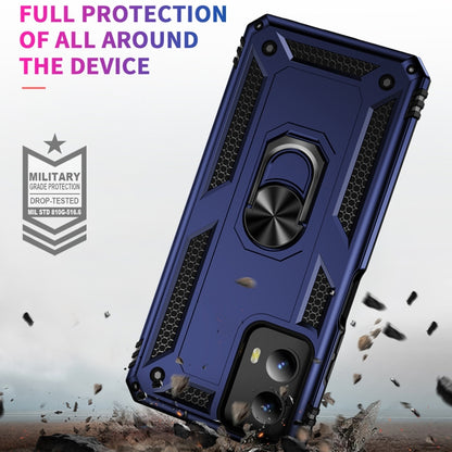 For Motorola Moto G Play 5G 2024 Shockproof TPU + PC Phone Case with Holder(Blue) by buy2fix