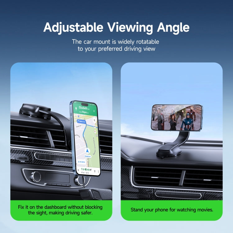 DUZZONA V3 15W Car Magnetic Wireless Charger Phone Holder(Black) - Wireless Charger Holders by DUZZONA | Online Shopping UK | buy2fix