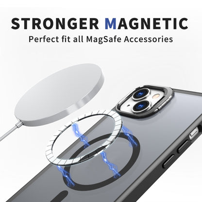 For iPhone 11 Metal Invisible Camera Holder MagSafe Magnetic Phone Case(Black) by buy2fix