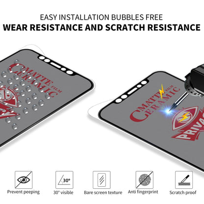 For iPhone 16e / 14 / 13 Pro / 13 Full Coverage Frosted Privacy Ceramic Film by buy2fix