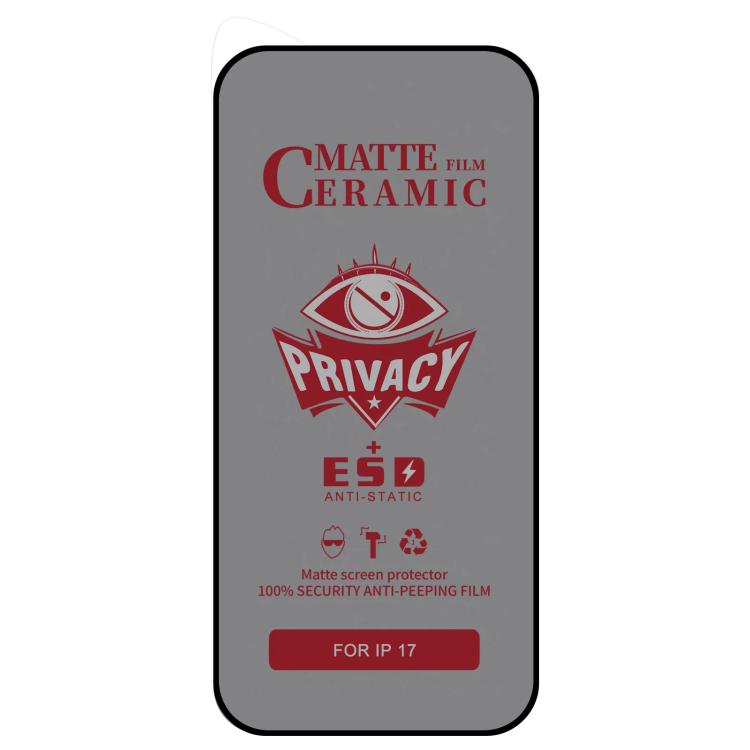 For iPhone 17 25pcs Full Coverage Frosted Privacy Ceramic Film - iPhone 17 Tempered Glass by buy2fix | Online Shopping UK | buy2fix