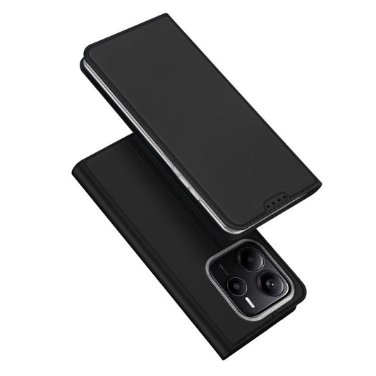 For Redmi Note 14 5G DUX DUCIS Skin Pro Series Flip Leather Phone Case(Black) - Note 14 Cases by DUX DUCIS | Online Shopping UK | buy2fix