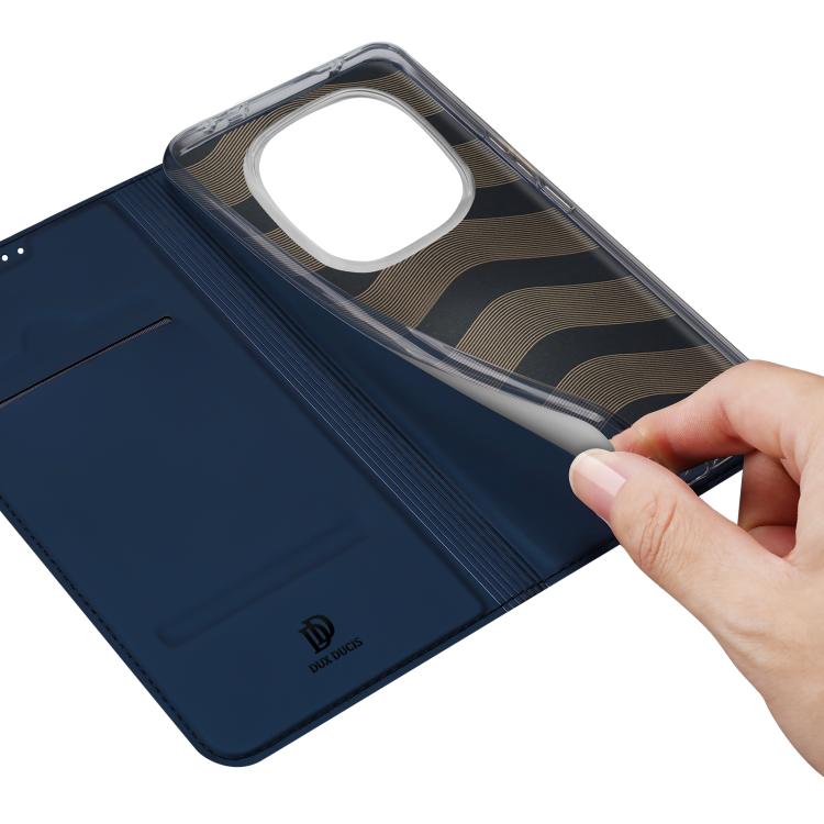 For Redmi Note 14 Pro+ 5G DUX DUCIS Skin Pro Series Flip Leather Phone Case(Blue) - Note 14 Pro+ Cases by DUX DUCIS | Online Shopping UK | buy2fix