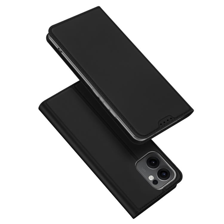For OPPO Reno13 F 4G / 5G DUX DUCIS Skin Pro Series Flip Leather Phone Case(Black) - Reno13 F Cases by DUX DUCIS | Online Shopping UK | buy2fix