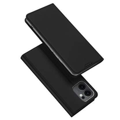 For OPPO Reno13 F 4G / 5G DUX DUCIS Skin Pro Series Flip Leather Phone Case(Black) - Reno13 F Cases by DUX DUCIS | Online Shopping UK | buy2fix