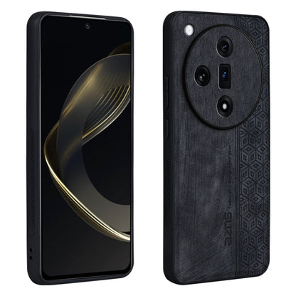For OPPO Find X7 AZNS 3D Embossed Skin Feel Phone Case(Black) - OPPO Cases by AZNS | Online Shopping UK | buy2fix