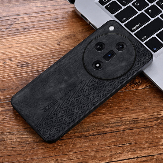 For OPPO Find X7 AZNS 3D Embossed Skin Feel Phone Case(Black) - OPPO Cases by AZNS | Online Shopping UK | buy2fix