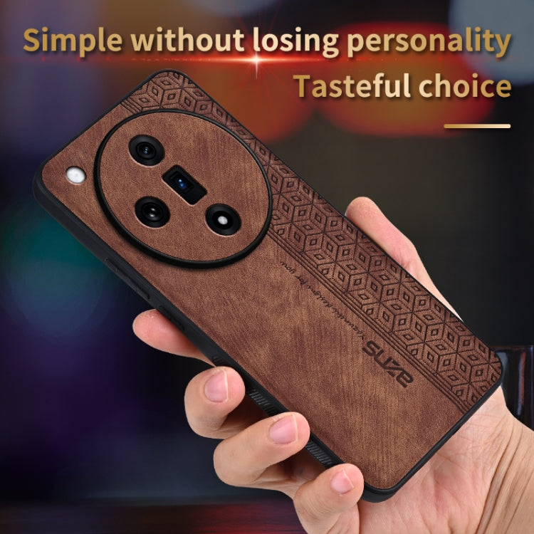 For OPPO Find X7 AZNS 3D Embossed Skin Feel Phone Case(Black) - OPPO Cases by AZNS | Online Shopping UK | buy2fix