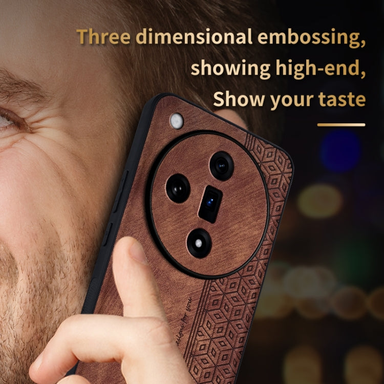 For OPPO Find X7 AZNS 3D Embossed Skin Feel Phone Case(Black) - OPPO Cases by AZNS | Online Shopping UK | buy2fix