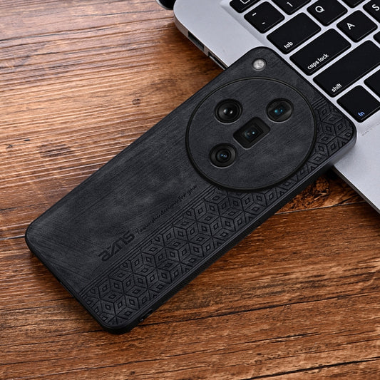For OPPO Find X7 Ultra AZNS 3D Embossed Skin Feel Phone Case(Black) - OPPO Cases by AZNS | Online Shopping UK | buy2fix