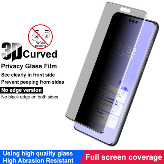 For Huawei Mate 60 RS Ultimate imak No Edge Version 3D Curved Privacy Full Screen Tempered Glass Film - Huawei Tempered Glass by imak | Online Shopping UK | buy2fix