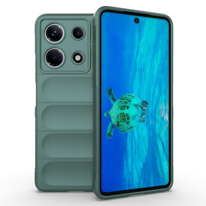 For Infinix Note 30 4G Magic Shield TPU + Flannel Phone Case(Dark Green) - Infinix Cases by buy2fix | Online Shopping UK | buy2fix