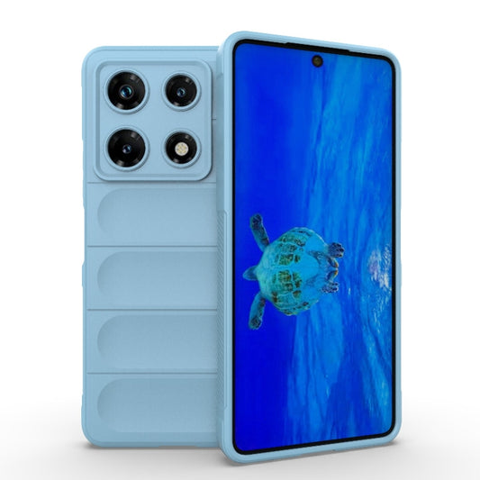 For Infinix Note 30 Pro X6788 Magic Shield TPU + Flannel Phone Case(Light Blue) - Infinix Cases by buy2fix | Online Shopping UK | buy2fix