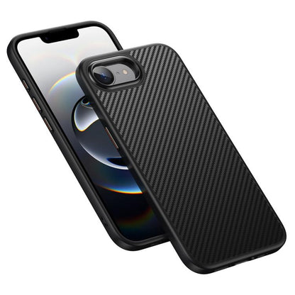 For iPhone 16e Kevlar Fiber Shockproof MagSafe Phone Case(Black) - iPhone 16e Cases by buy2fix | Online Shopping UK | buy2fix