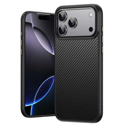 For iPhone 17 Pro Max Kevlar Fiber Shockproof MagSafe Phone Case(Black) - iPhone 17 Pro Max Cases by buy2fix | Online Shopping UK | buy2fix