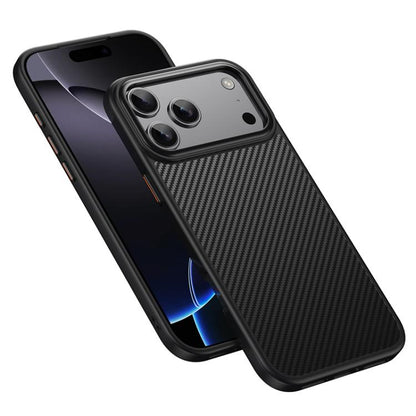 For iPhone 17 Pro Max Kevlar Fiber Shockproof MagSafe Phone Case(Black) - iPhone 17 Pro Max Cases by buy2fix | Online Shopping UK | buy2fix