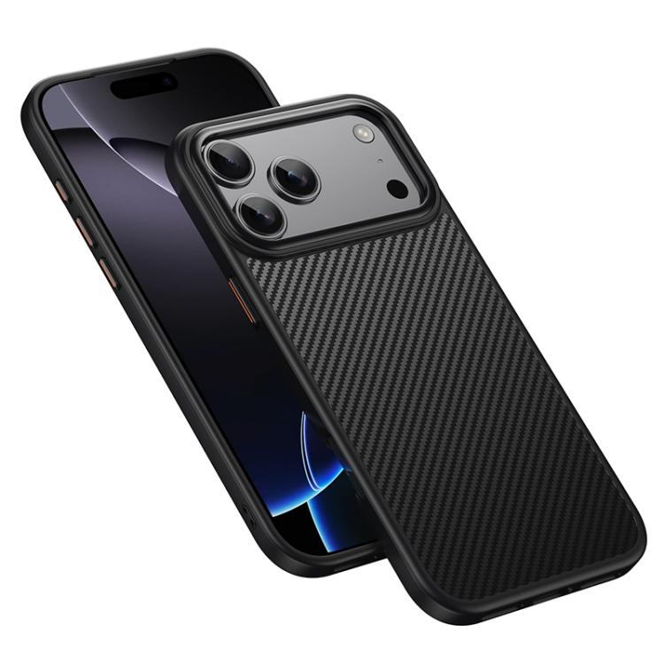 For iPhone 17 Pro Kevlar Fiber Shockproof MagSafe Phone Case(Black) - iPhone 17 Pro Cases by buy2fix | Online Shopping UK | buy2fix