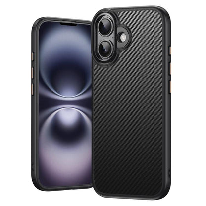 For iPhone 17 Kevlar Fiber Shockproof MagSafe Phone Case(Black) - iPhone 17 Cases by buy2fix | Online Shopping UK | buy2fix