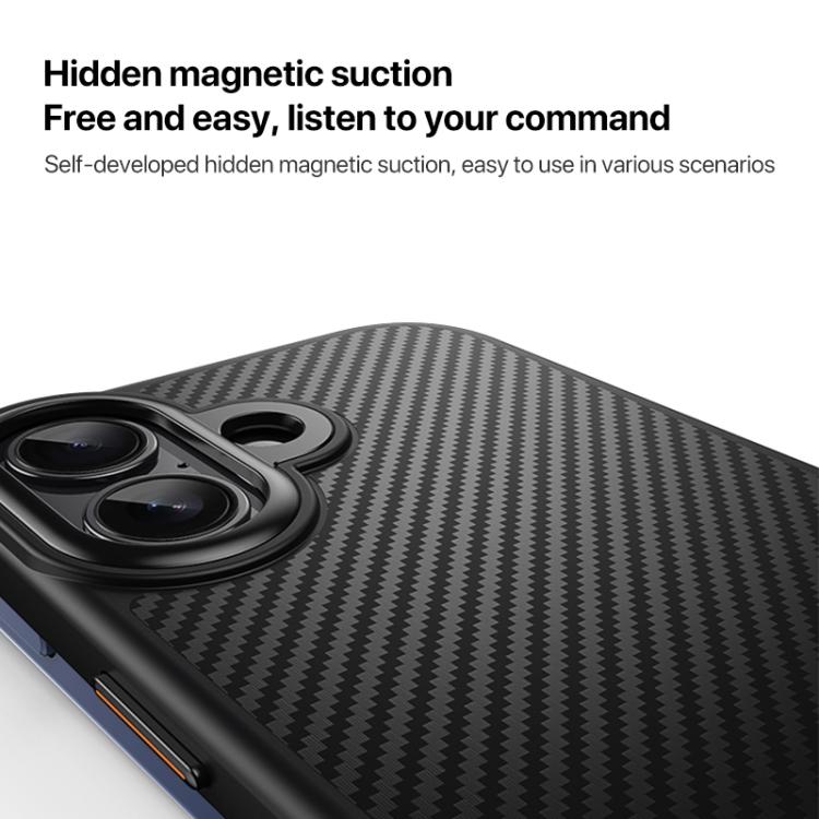 For iPhone 17 Kevlar Fiber Shockproof MagSafe Phone Case(Black) - iPhone 17 Cases by buy2fix | Online Shopping UK | buy2fix